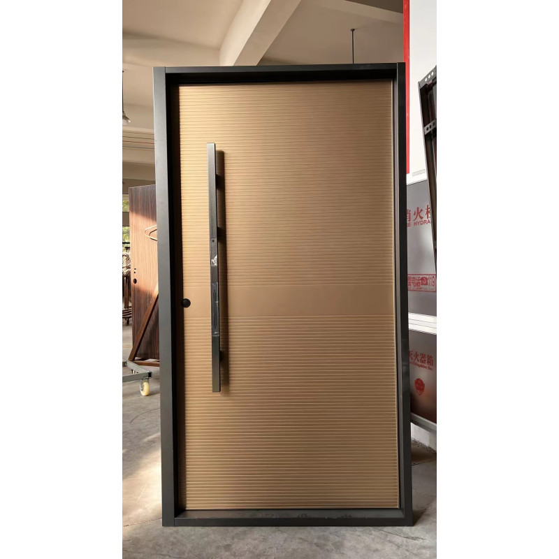 100% Aluminum Bulletproof Pivot Door With Automatic Smart Keylock